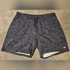 Burlebo Men's Athletic Shorts - Black Camo